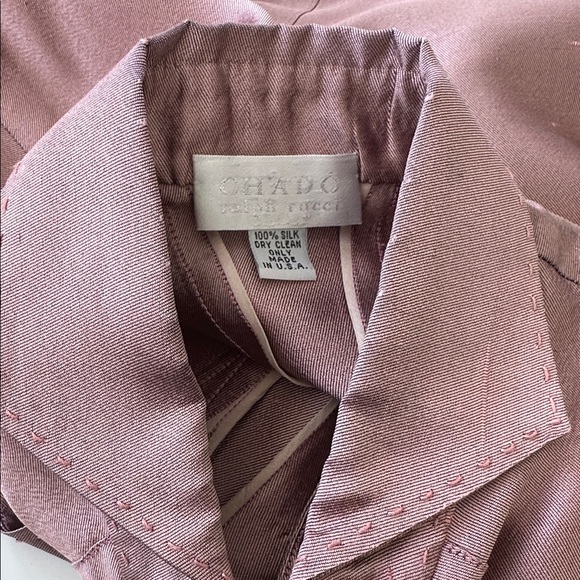 Chado Ralph Rucci Light Purple/Pink Vintage Silk Shantung Tunic M - Picture 11 of 11
